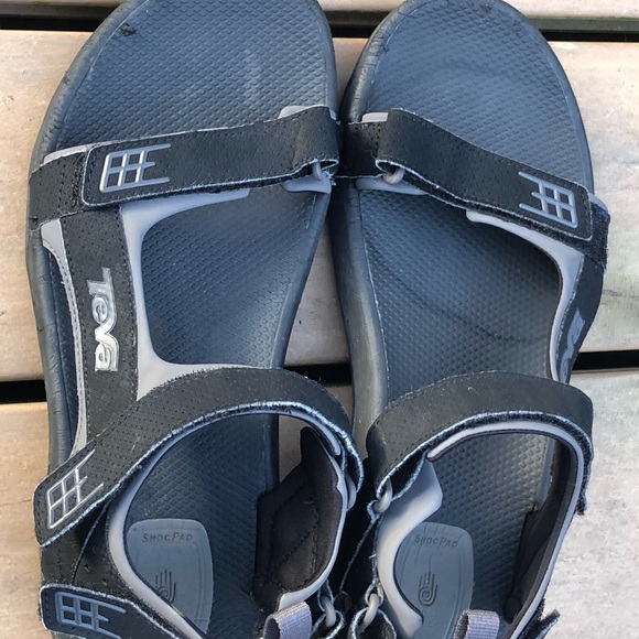 Teva Minam Men’s Black Sport Sandals Size 10 - Picture 9 of 11